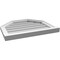 Ekena Millwork Octagonal Top Surface Mount PVC Gable Vent w/ 2"W x 2"P Brickmould Sill Frame, 24"W x 20"H GVPOT24X2003SN - alternate 2